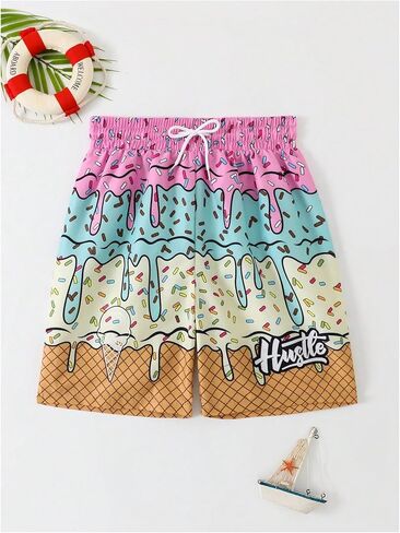 Wdirara Boy's Swim Trunks Cartoon Shorts الشاطئ الشاطئ in Saudi Arabia