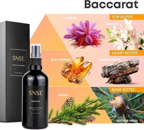 SNSE Baccarat Spray for Home and Auto | 3.38 oz | Scent Spray for Home, Textiles, Linens, Auto in Saudi Arabia
