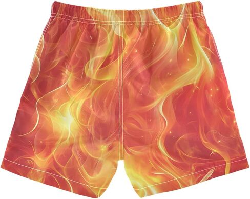 Boys Swim Trunks with Boxer Brief Liner, Ice Cream Cone Boys Swimwear Quick Dry Bathing Suit Toddler Swim Trunks in Saudi Arabia