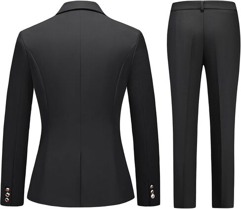 Women's Suiting Pants Suits for Women Dressy Double-Breasted Blazer Business Casual Outfits in Saudi Arabia