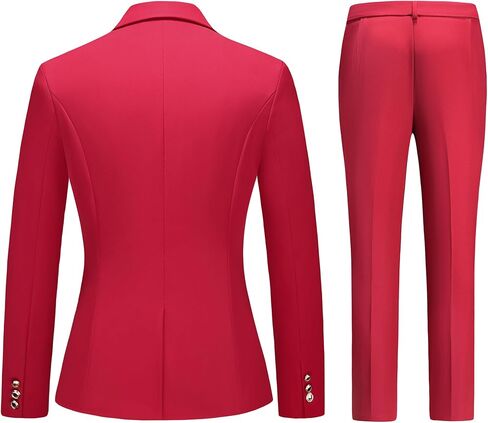 Women's Suiting Pants Suits for Women Dressy Double-Breasted Blazer Business Casual Outfits in Saudi Arabia