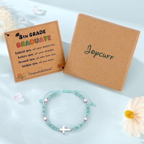 JoycuFF Best 2025 Kindergarten Graduation Gifts for Girls Her, Cute Heart Cross Bracelet Gifts for Girl, Graduation Gifts for Students Daughter Niece Granddaughter in Saudi Arabia