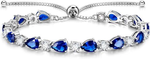 FANCIME Shine of Tears Birthstone Tennis bolo Bracelets Sterling Silver Tennis Bracelets Charm Fine Jewelry Birthday Gifts for Women Mom in Saudi Arabia