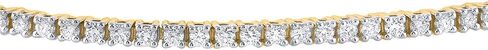 14K Gold Plated Round Cut Moissanite, Bolo Adjustable 9 inch Chain, Bracelet for Women in Saudi Arabia