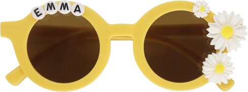 Personalized Flower Sunglasses for Kids Girls Boys, Daisy Summer Sunglasses for Vacation,Graduation, Birthday Easter DZYJ in Kuwait