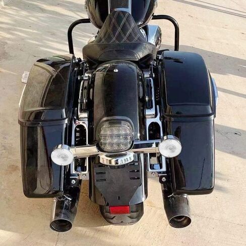 HDBUBALUS Flat Turn Signal Light Red Lens Cover 3.25" Fit For Harley Touring Road King Electra Glides Ultra Glide Road Glide Street Glide 1986-up 2pc in Kuwait