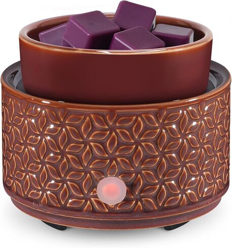 Electric Wax Melt Warmer 4-in-1 Candle Warmer for Scented Wax Melter Cute Ceramic Fragrance Wax Burner for Home Office Bedroom Deco Gift for Women Dark Blue in Saudi Arabia