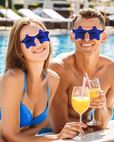 40 Pairs Rimless Star Sunglasses Bulk Wholesale Transparent Candy Color Star Glasses for Women Men Party Favors in Kuwait