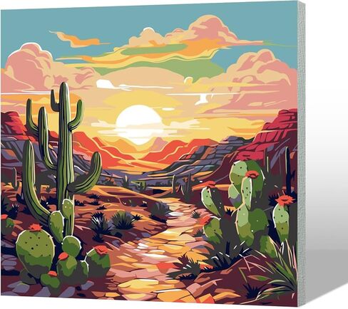 MAXBYE Colorful Daisies Paint by Numbers Kit for Adults with Frame, DIY Fantasy Flower Acrylic Paint by Numbers Kits on Canvas, Crafts for Adults for Gift Home Wall Decor 12x16inch in Kuwait