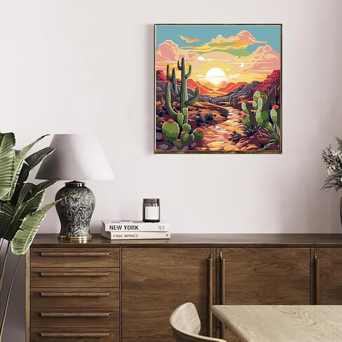 MAXBYE Colorful Daisies Paint by Numbers Kit for Adults with Frame, DIY Fantasy Flower Acrylic Paint by Numbers Kits on Canvas, Crafts for Adults for Gift Home Wall Decor 12x16inch in Kuwait