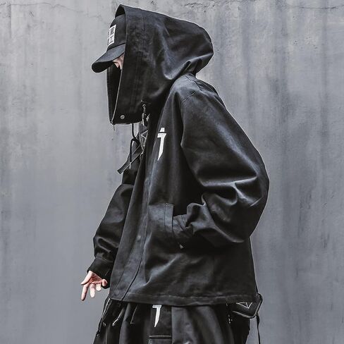 Niepce Inc Japanese Streetwear Zip Up Windbreaker Jackets for Men in Saudi Arabia