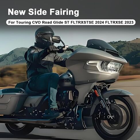 Psler Road Glide Side Fairing لوحة دعم مجموعة قوسين - لوحة جانبية للدراجات النارية Fairing for Touring Road Glide Cvo St Fltrxstse 2024 Fltrxse 2023 2024 Road Glide Fairing Support Bracket （Gloss Black） in Kuwait
