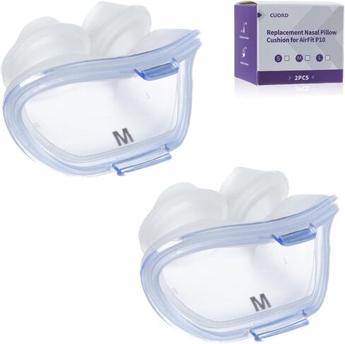 وسادة وسادة الأنف البديلة لـ Resmed Airfit P10 ، FSA/HSA مؤهلة ، متوافقة مع إطار Airfit P10 الأصلي ، وسادة قناع CPAP للسيليكون البديلة الموثوق بها ، 2 عبوة ، متوسطة in Kuwait