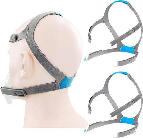 Replacement Headgear Strap Compatible with Airfit F30 CPAP Mask, Adjustable Ventilator Mask Headband with Clips in Kuwait