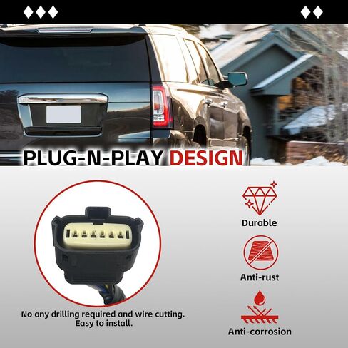LED Tail Light Assembly Compatible with GMC Yukon/Yukon XL 2015-2020 Left Driver Side Taillight Brake Turn Signal Back Up Lens Replaces GM2800268 84536242 23380459 in Saudi Arabia