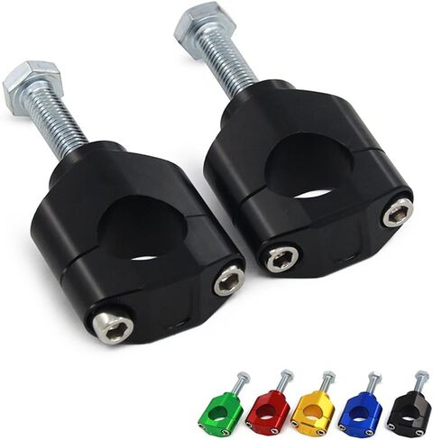 JFG RACING Dirt Bike Handlebar Riser,CNC 1 1/8" 28MM Handle Bar Mounts Clamp for CR125 CR250 02-11/CRF150R 07-24/CRF250R 04-24/CRF250X 04-17/CRF300L 21-24/CRF450R 02-24/CRF450RX 17-24-Black in Saudi Arabia