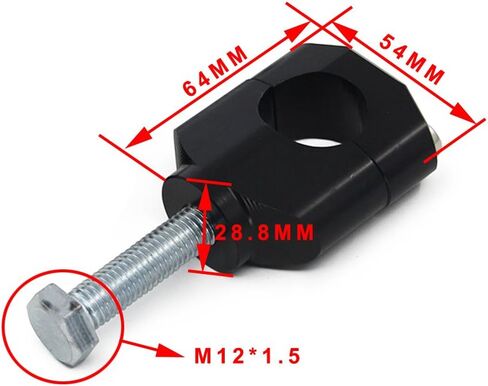 JFG RACING Dirt Bike Handlebar Riser,CNC 1 1/8" 28MM Handle Bar Mounts Clamp for CR125 CR250 02-11/CRF150R 07-24/CRF250R 04-24/CRF250X 04-17/CRF300L 21-24/CRF450R 02-24/CRF450RX 17-24-Black in Saudi Arabia