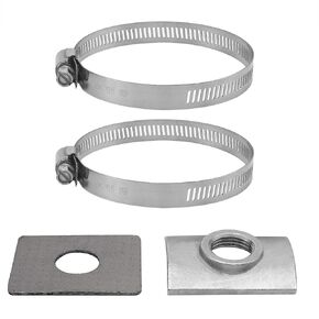 Fuel Injection Oxygen Sensor Bung Kit 60012 with Stainless Steel Band Clamp Weld On M18 x 1.5 Thread