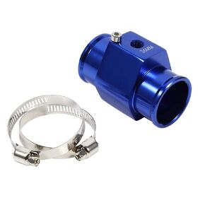 36mm Water Temperature Sensor Adapter,36mm Blue Water Temperature Joint Pipe Temp Sensor Gauge Radiator Hose Adapter
