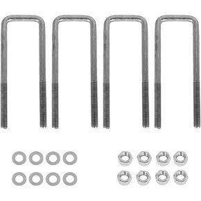 munirater Square U-Bolts 2.5 Wide Leaf Springs 8.75 Long 4 Piece Replacement for 1988-2019 Silverado Sierra 1500