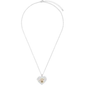 DEMDACO Hinged Heart Locket Women's 18+2 Inches Brass & Iron Metal Everyday Adjustable Necklace in Gifting Box