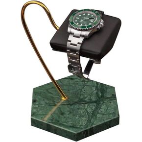 Lys & Lyx Watch Stand Watch Display حامل Watch Watch Watch Handcrainted Watch (1 أسود/فضية/أسود)