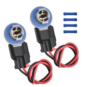 2 Set Tail Light Side Marker Lamp Bulb Socket Holder and Pigtail Wire Harness Kit for 2002-2024 Ram 1500 2500 3500 Durango Patriot Compass Liberty Replace 68046629AA 68226723AA 68014981AA 55156027AB