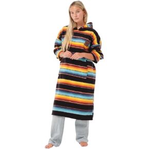 Slowtide El Cap Chilling Fleece Poncho ، Change Scenters في الأماكن العامة ، ويشمل Kangaroo Pouch & Double Layer المنسوجة (Medical Mededium)