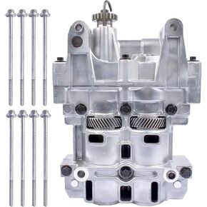 68127987AB Oil Pump Assembly w/Balance Shaft Replacement for Chrysler 200 Sebring Jeep Compass Patriot Dodge Caliber Avenger 2.4L 2007-2017 Part# 68127987AJ, 68127987AK