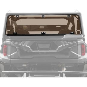 KIWI MASTER Hard Coat Poly Rear Back Windshield for 2016-2024 Polaris General 1000 Accessories General 4 1000 / General XP 1000 / XP 4 1000 Heavy Duty Scratch Resistant Dark Tint