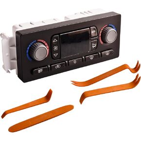 وحدة التحكم في المناخ A/C A/C تناسب 2003-2004 Cadillac Escalade Chevy Avalanche Silverado Silverado Tahoe GMC Sierra Yukon XL 1500 2500 ، HVAC Control Switch Panel Replace 599-009 19370209