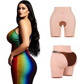 YUMEYA Silicone Control Panties Fake Butt Pants Hip Enhancer Male to Female Big Butt Pads for Women