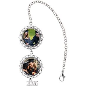 Personalized Graduation Tassel Photo Charm Custom Memorial Graduation Cap Tassel