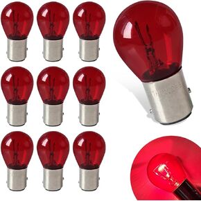 10 PCS Car 1157 Halogen Blubs ، 12V 21/5W Bay15d Light Light Light ، Plug Double Tail Whigh