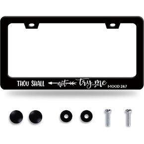 Cherry Blossom Butterfly License Plate Frame Funny Flowers License Plate Frames Stainless Steel Accessories Cars Decor with 2 Holes and Screws Fits Standard Us Ca Vehicles Size 12.2 X 6 Inches
