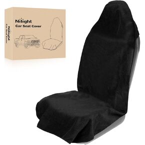 Nilight Car Seat Covers 2PCS Black Stripes Baja Saddle Blanket with Shoulder Pads Breathable Washable Striped Woven Airbag Compatible Universal for Cars SUV Truck Front Seat in Saudi Arabia