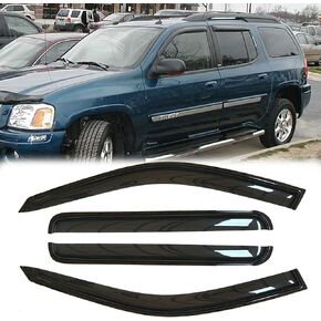 4pcs Original Shatterproof Rainproof Side Window Wind Deflectors for 07-14 Tahoe,Tape On Rain Guard Sets,Nice Looking Window Visors for Cars,Vent Deflector for 2007-2014 Tahoe (GMT900)/Yukon 94514