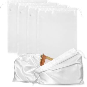 4Pcs Dust Bags for Handbags, Purse Dust Bags for Storage Handbag Storage Organizer Silk Dust Bags with Drawstring