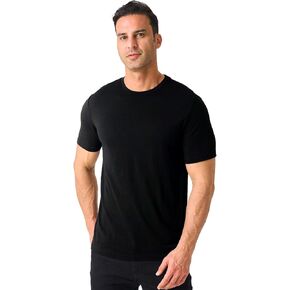 Merino Protect 100% Merino Wool T-Shirt for Men Short Sleeve Slim Fit Undershirt Soft Lightweight Tee Shirt for Travel Hiking (XLarge-Plus)