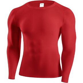 SPVISE Compression Long Sleeve Shirt Men Athletic Gym Running Tops Breathable Sports Rash Guard T-Shirt Basketball Undershirt