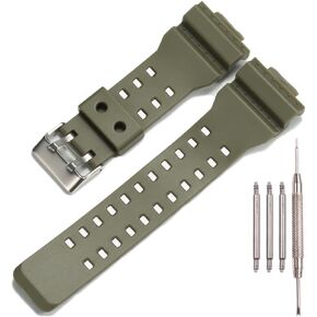نطاقات استبدال الراتنج متوافقة مع Casio G-Shock GA100 GA-100 GA-120 GA110 GD-120 GD100 STRAP