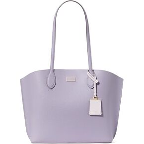 kate spade new york Suite CROSSGRAIN Leather Large Open Tote, Lavender Cream