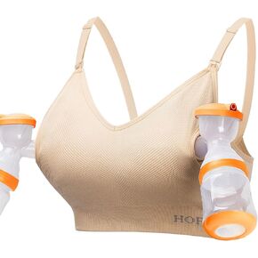 Hofish Women's Women's Pumping & Mursing Bra Free ، 3 in-1 صدرية الحمل الناعمة الخالية من الأسلاك الناعمة.