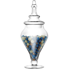 Apothecary Jars Glass Decorative Candy Jars,Candy Buffet Display, Elegant Storage Jar, Decorative Wedding Candy Organizer Canisters Style B