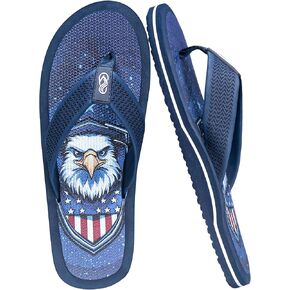 Men's Flip Flops & Sandals with Arch Support - Non-Slip Textured Sole,Waterproof for Beach