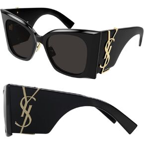 SAINT LAURENTSL SL M119/F BLAZE Oversized Cat-Eye Sunglasses + Bundle with eSHADES Luxury Eyewear Kit