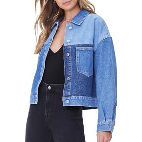 Forever 21 Women's Colorblock Denim Jacket