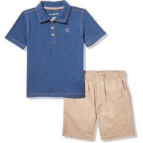 Calvin Klein Boys' 2pc Polo Short Set