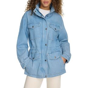 Levi's Women's 4-Pocket Stand Collar Military Jacket