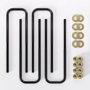 4PCS U Bolts 2.5" Wide Leaf Springs 11.2" Long Compatible with 2015-2020 Silverado1500/2500/3500 for 1 to 1.50-Inch Lift Blocks